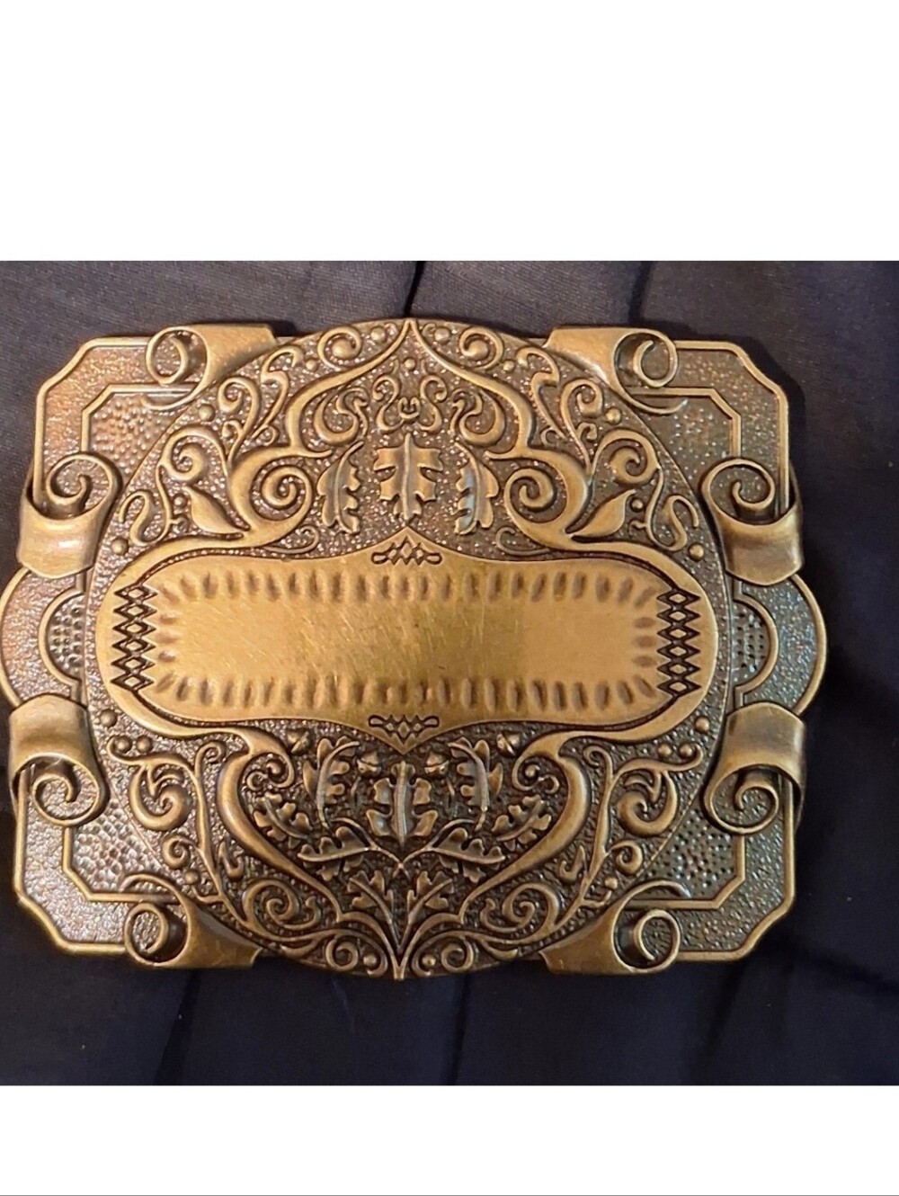 Cowboy Western Brass Belt Buckle Engraveable